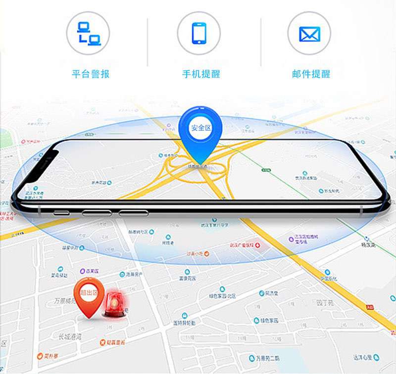 GPS追踪定位器具有围栏功能