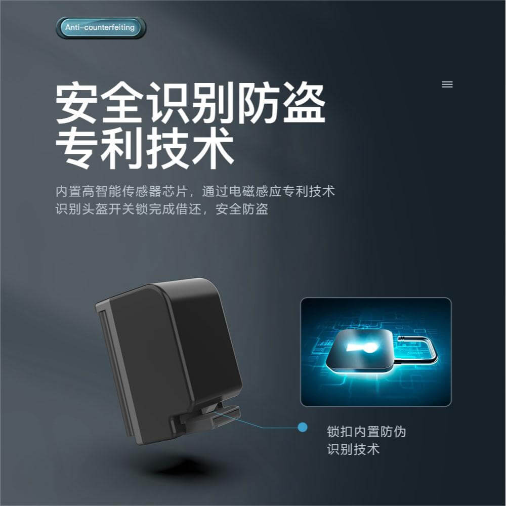 欧米智能头盔锁