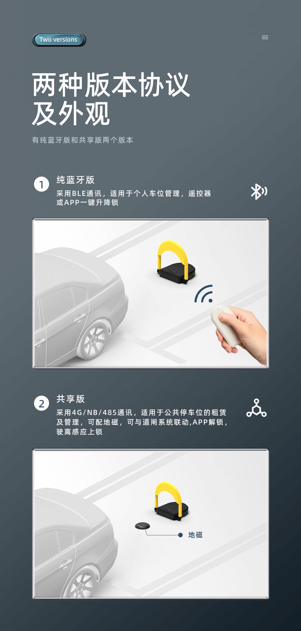 超声波车位锁