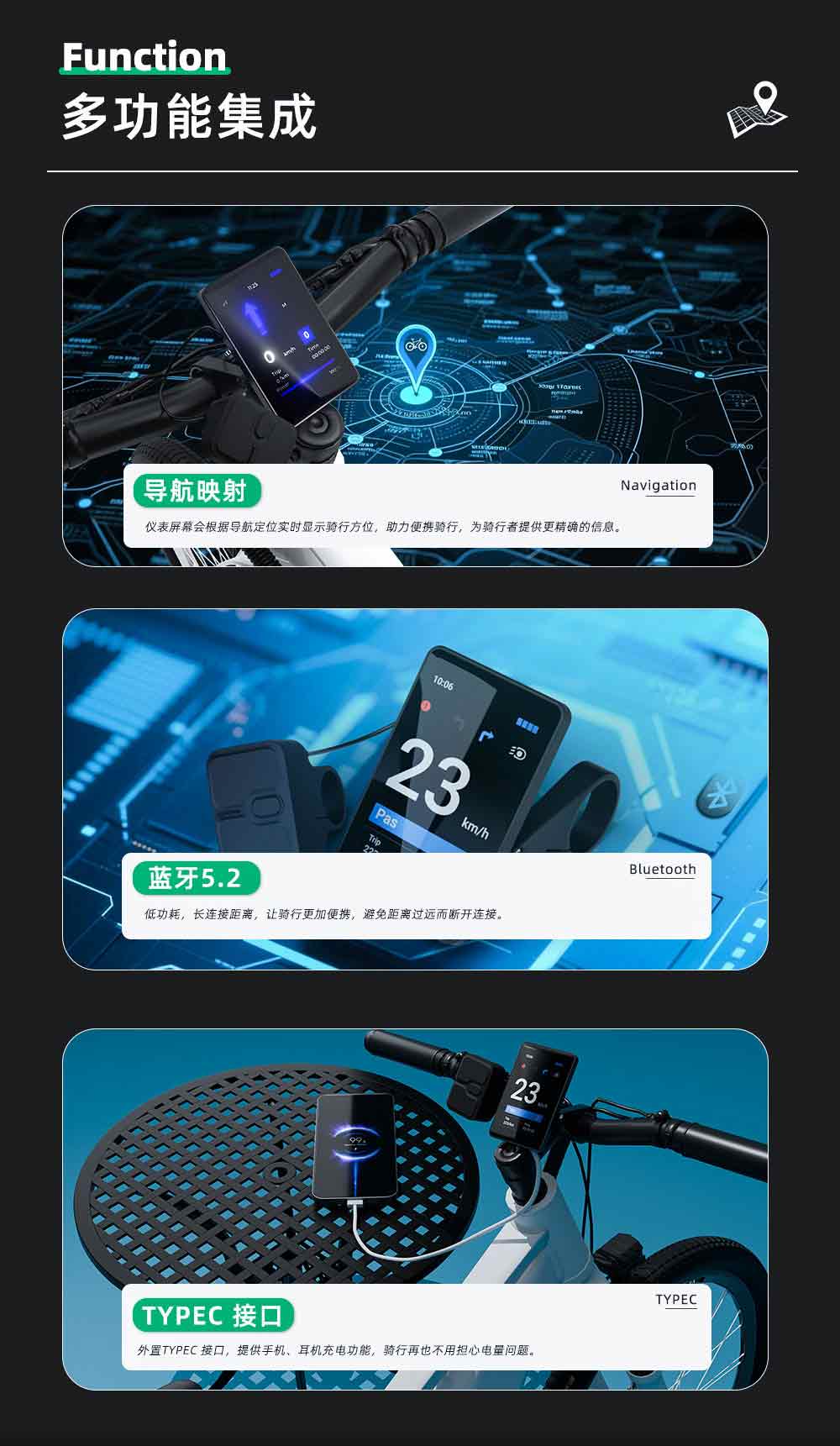 电动自行车显示屏