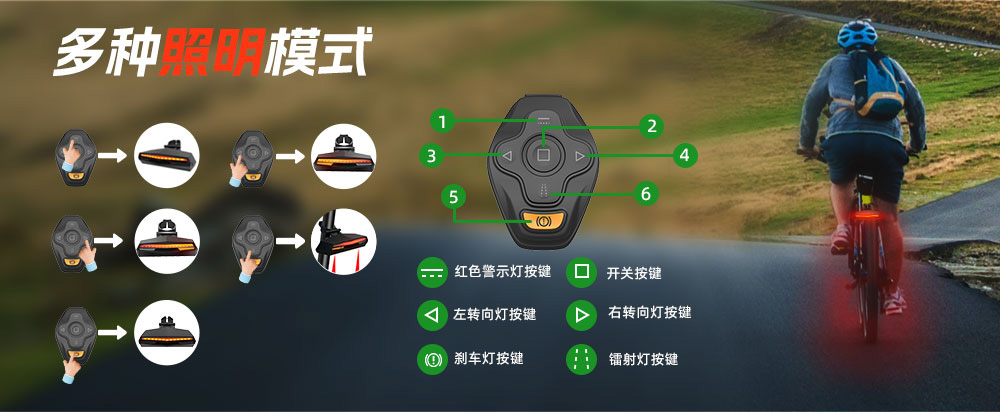 智能单车尾灯厂家