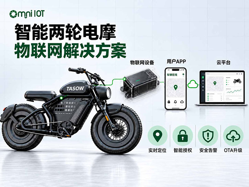 OMNI IoT 助力 TASOW-X9 智能轻型电动摩托车，开启两轮出行智能互联新体验